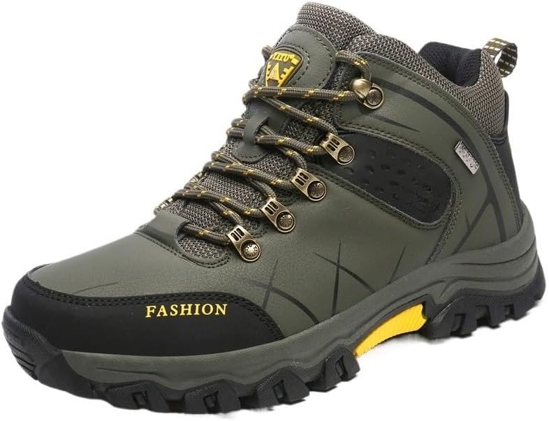 

Мужские водонепроницаемые походные ботинки, легкие, с нескользящей подошвой, низкие треккинговые кроссовки для походов, кемпинга, альпинизма и туризма Hhhchpm, зеленый