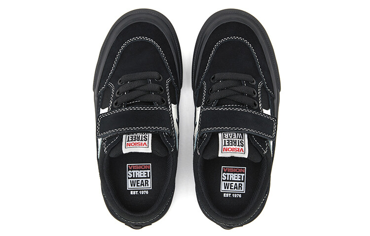 Кроссовки для скейтбординга Stick Kids, низкие, белые/черные Vision Street Wear, черный — фото 4