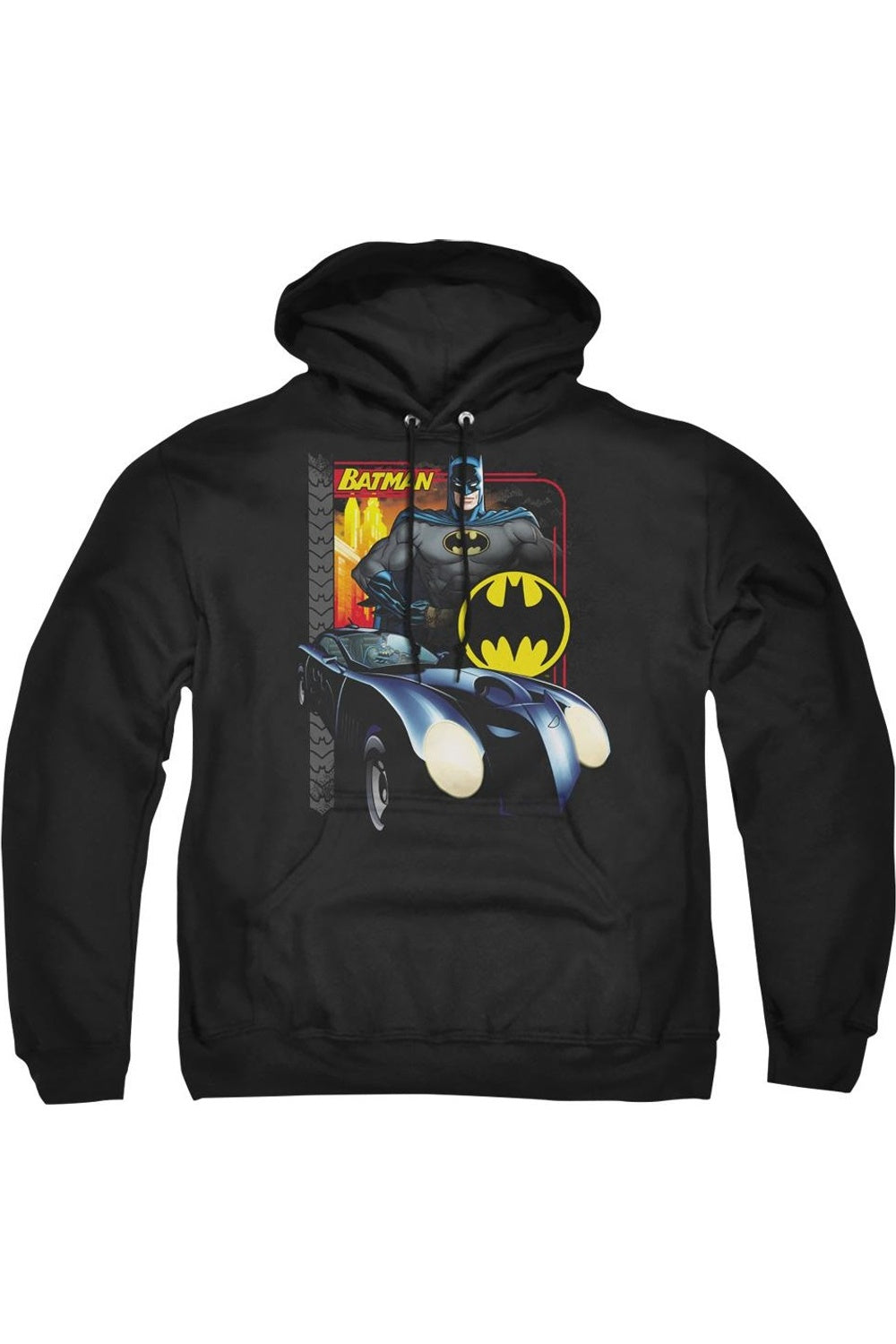 

Толстовка с капюшоном Batman Bat Racing для взрослых Gildan, черный