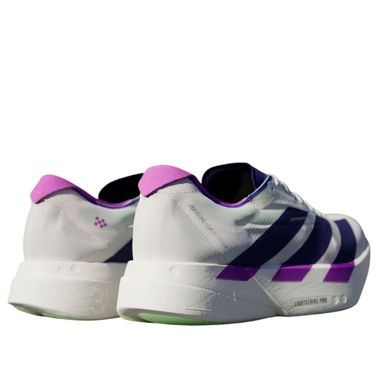 Adidas Adizero Adios Pro 4 'White Collegiate Purple Lime Burst' — фото 3