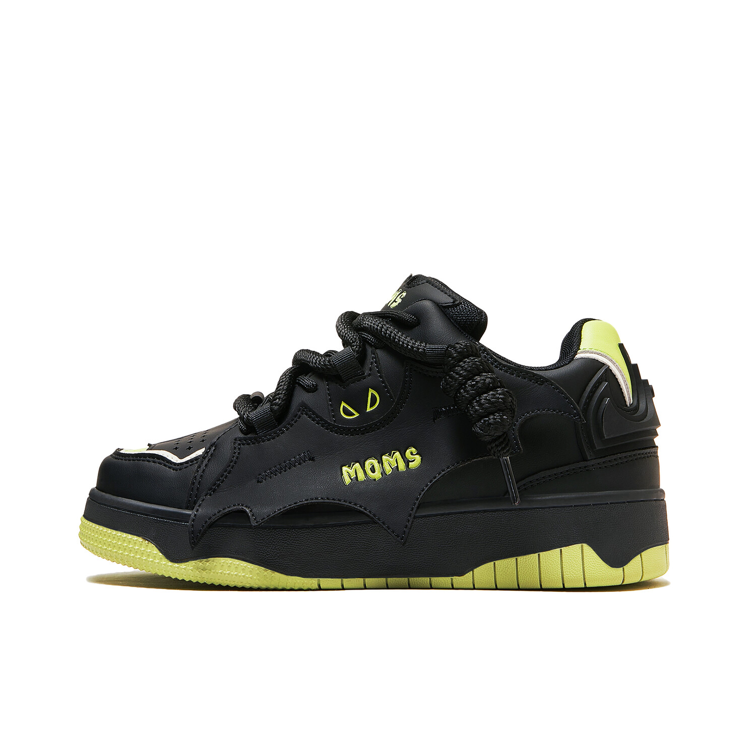 

Кроссовки MQMS Skateboarding Shoes Unisex Low-top Black/green, черный