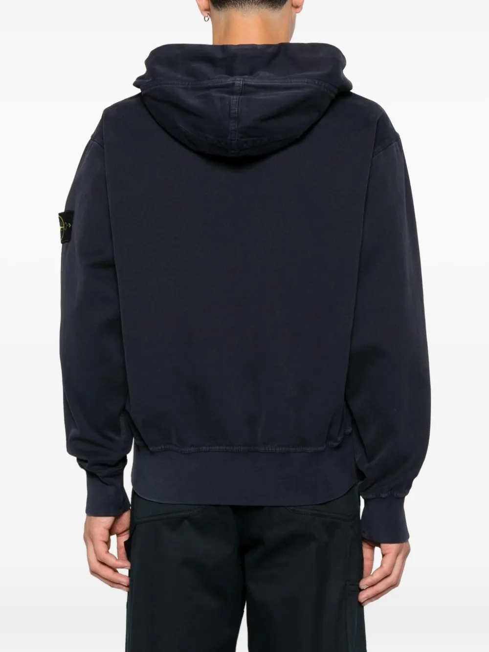 Толстовка с капюшоном и карманами-кенгуру Stone Island, синий — фото 4