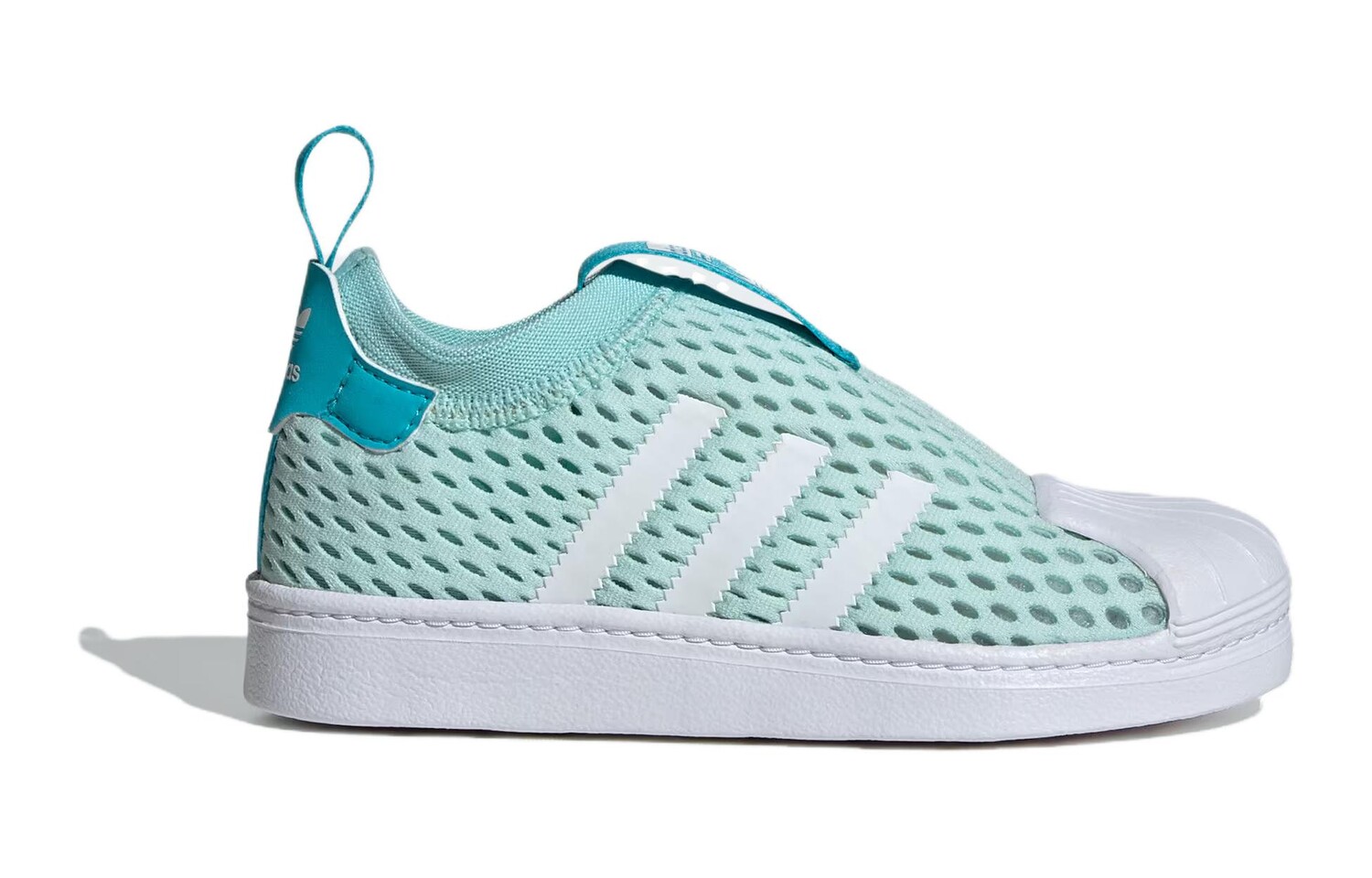 Adidas originals Superstar Series Kids Кроссовки для скейтбординга для детей, Green/Blue/White — фото 2
