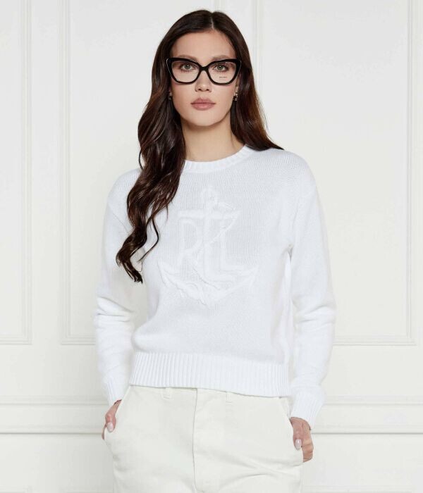 

Свитер женский Lauren Ralph Lauren с якорем, белый
