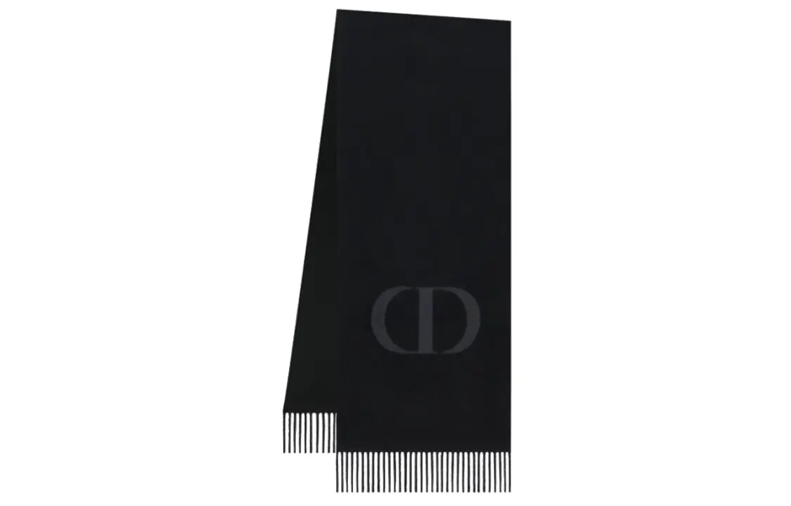

DIOR Вязаный шарф женский черный, Black-Box/Dust Bag Random Shipment