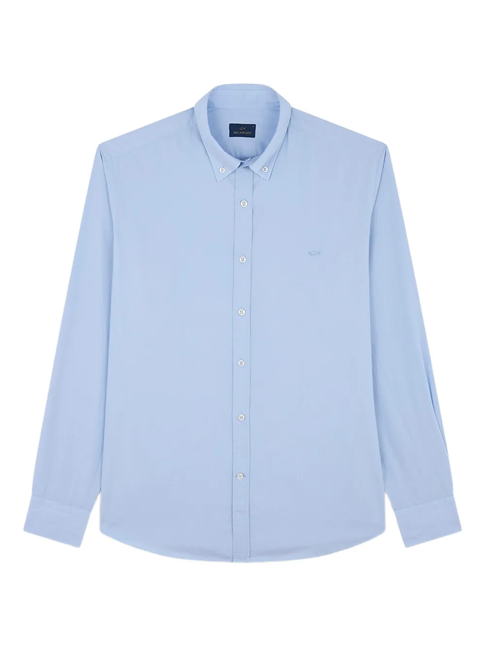 

Поплиновая рубашка с вышивкой Paul & Shark, синий