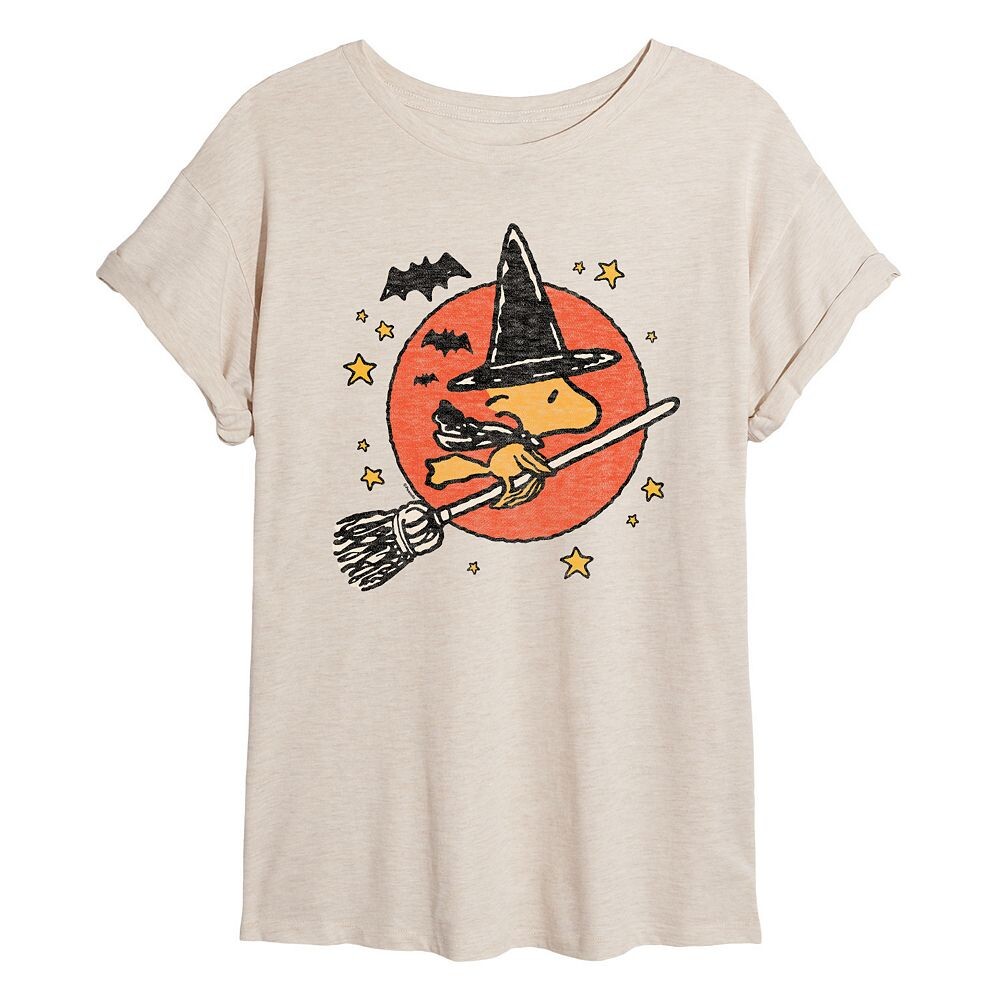 

Детская большая футболка Peanuts Woodstock Witch Halloween Licensed Character, бежевый