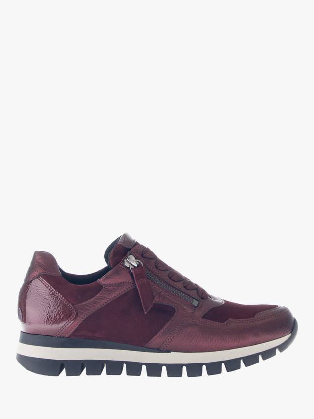 Willet Wide Fit кожаные кроссовки Gabor, Mulberry