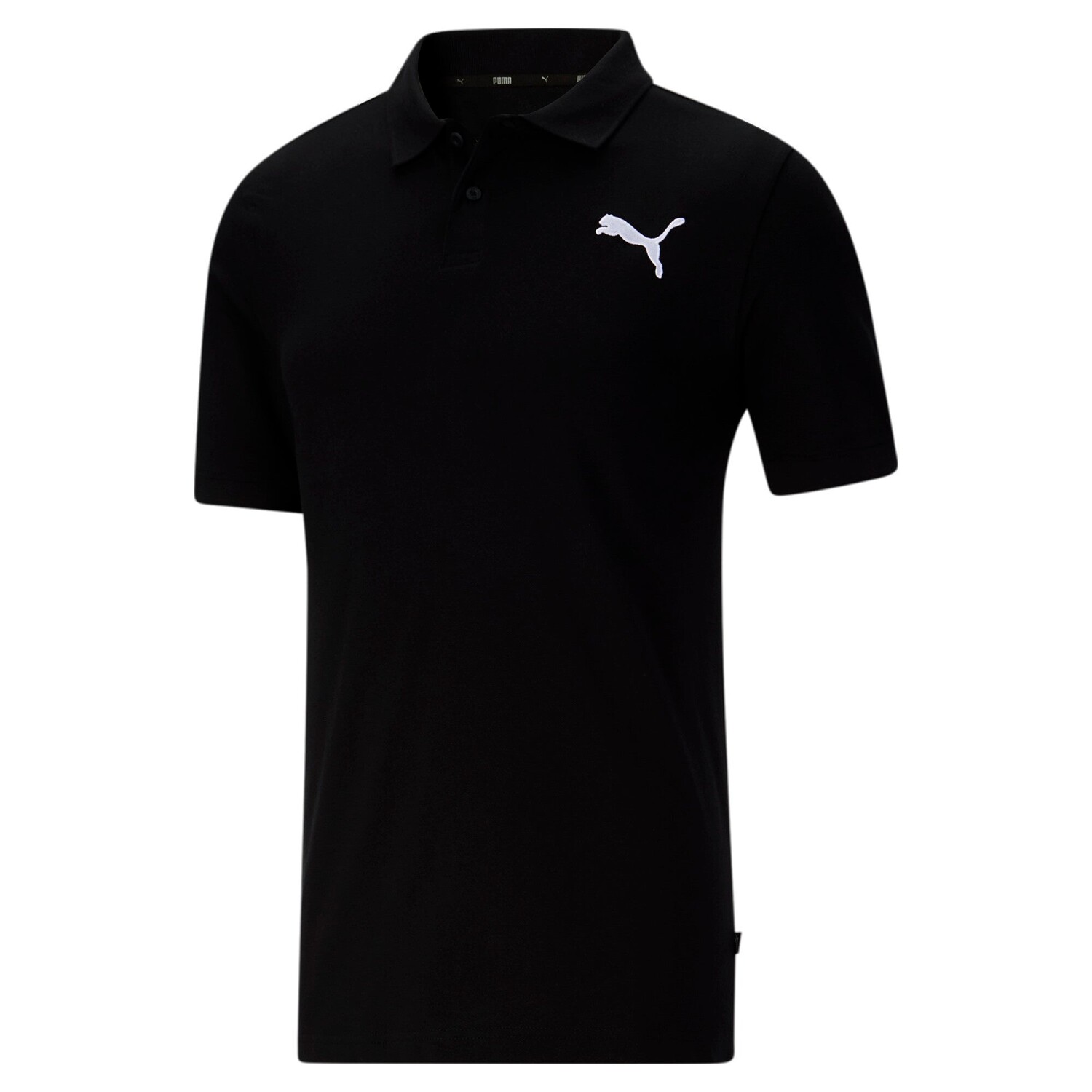 

Мужская футболка-поло PUMA Essentials из пике, цвет Cotton Black/Cat