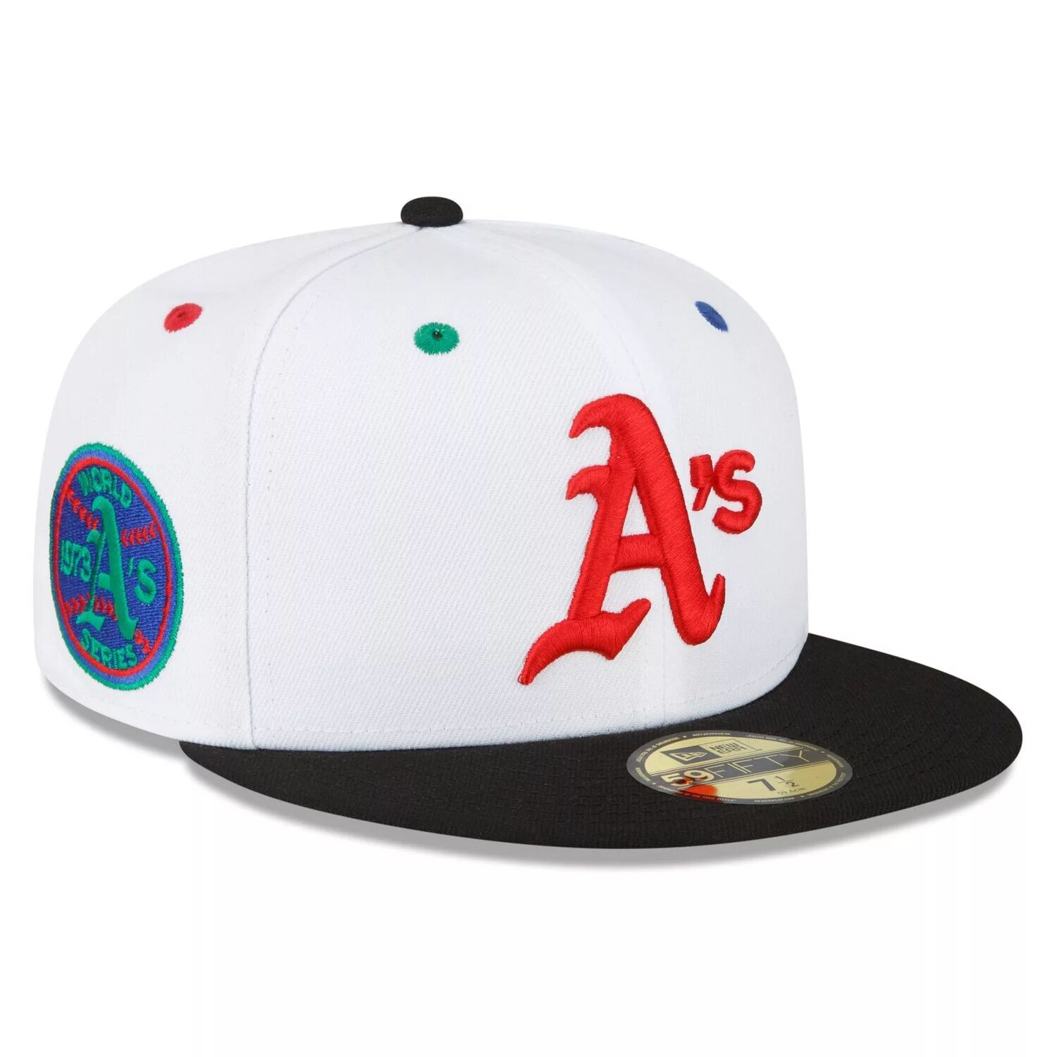 

Мужская кепка New Era белого/черного цвета Oakland Athletics 1973 World Series Primary Eye 59FIFTY.