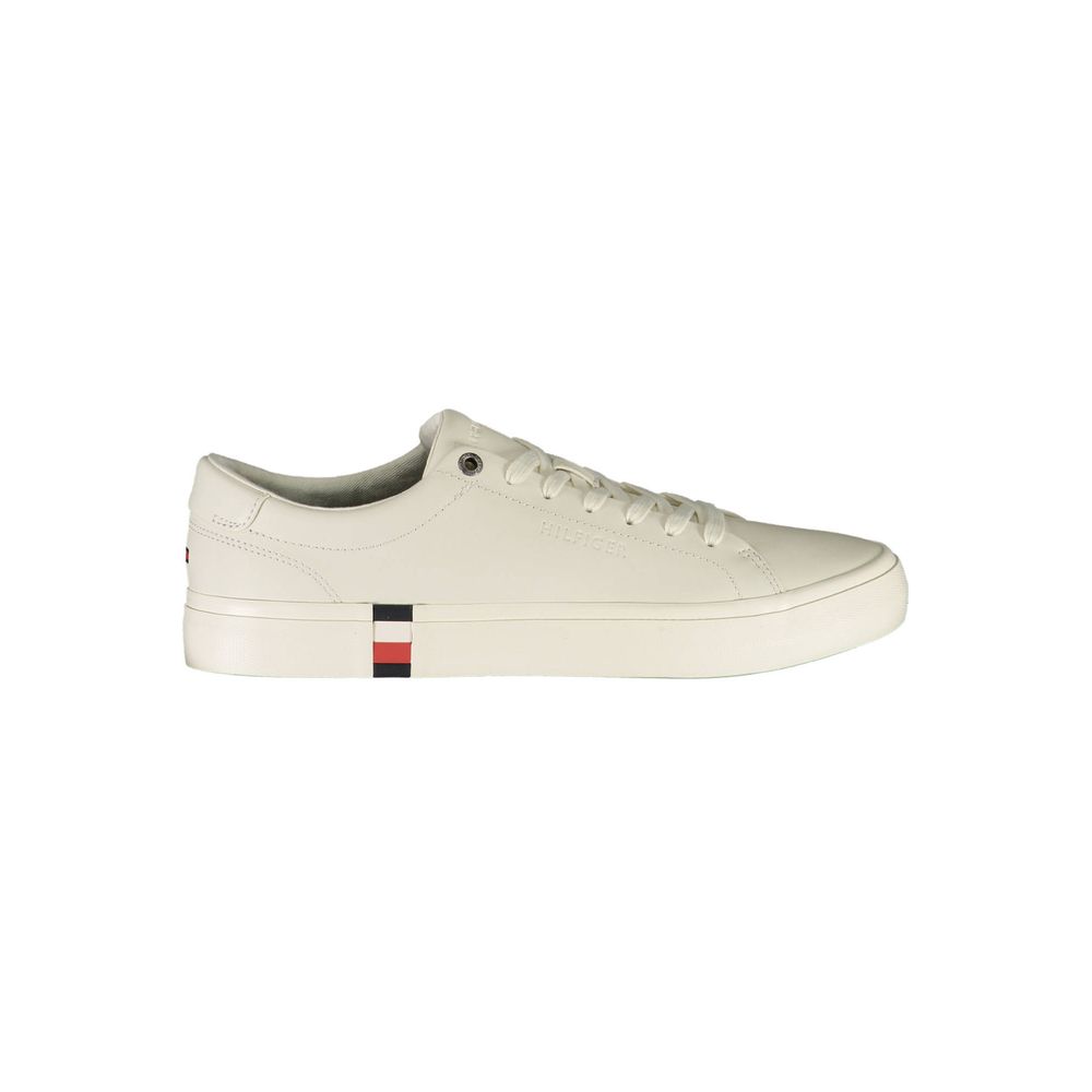 

Белые кожаные мужские кроссовки Tommy Hilfiger, White