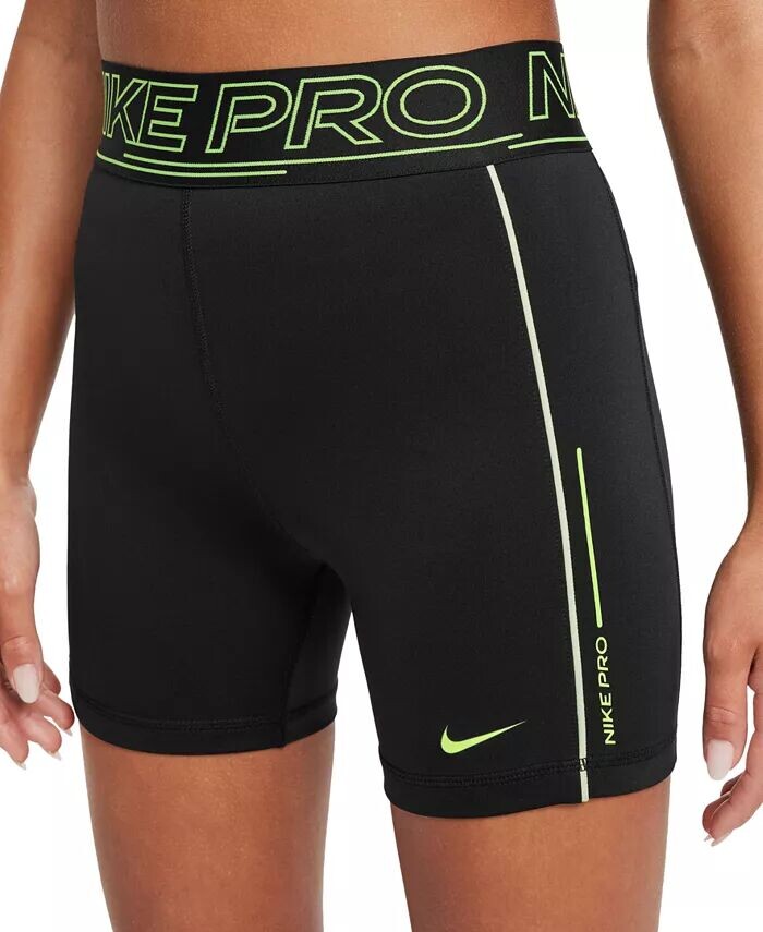 

Шорты 3 дюйма Pro Dri-FIT для больших девочек с логотипом на поясе Nike, синий