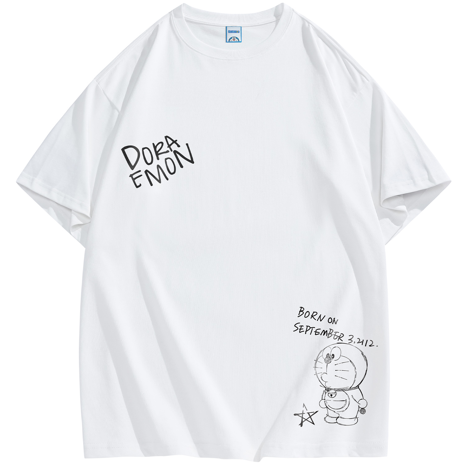 

Футболка унисекс Doraemon, Long-Sleeved T-Shirt (Light Khaki)