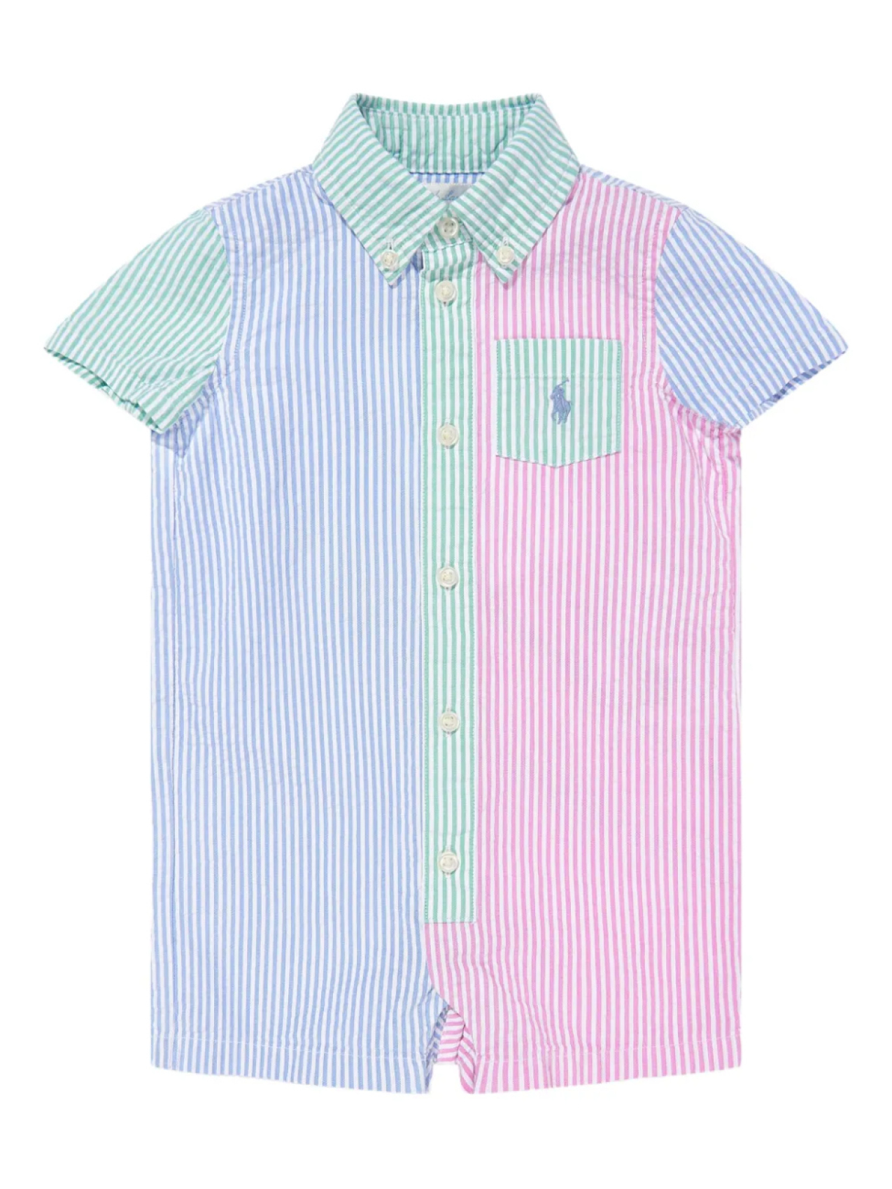 

POLO RALPH LAUREN KIDS полосатый комбинезон, синий