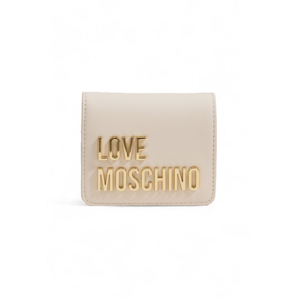 

Бежевый полиэтиленовый кошелек LOVE MOSCHINO