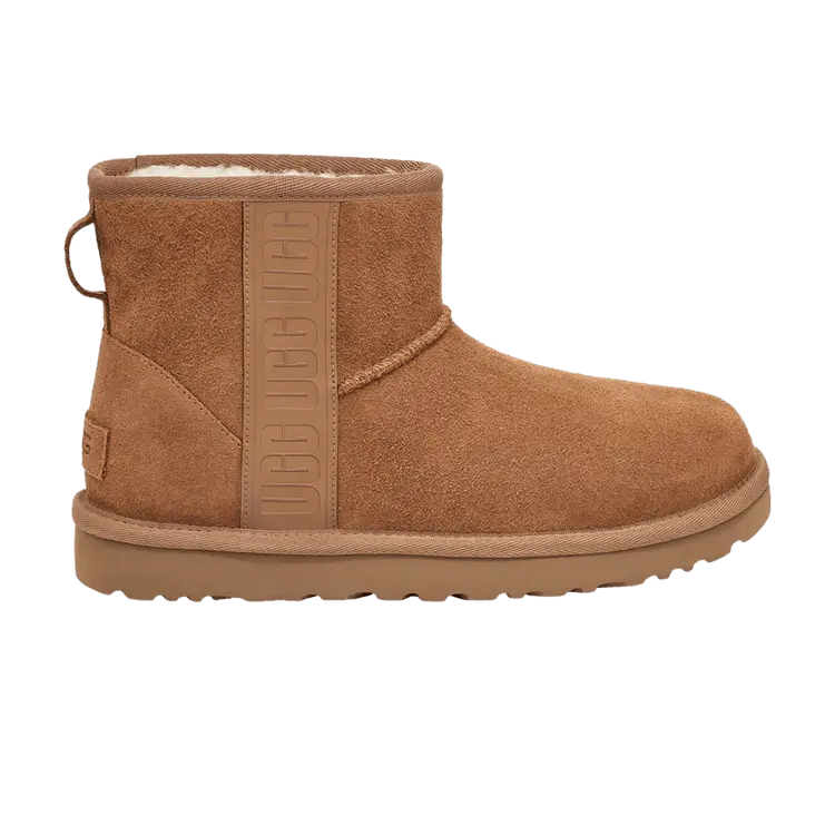 

Кроссовки UGG Wmns Classic Mini Side Logo - Chestnut, коричневый