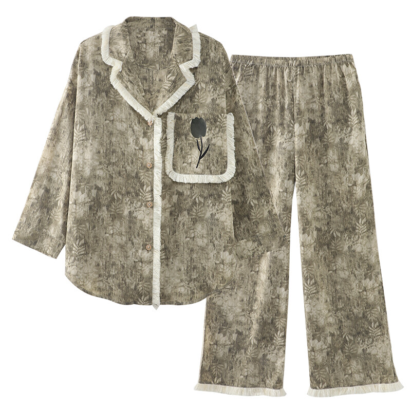 

Chunxi Chun Xi Women Pajama set, Хаки