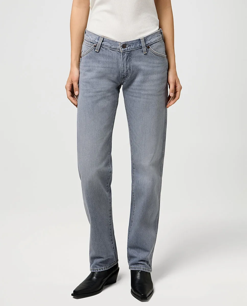 

Женские джинсы с низкой посадкой в ковбойском стиле Wrangler, серебристо-голубой