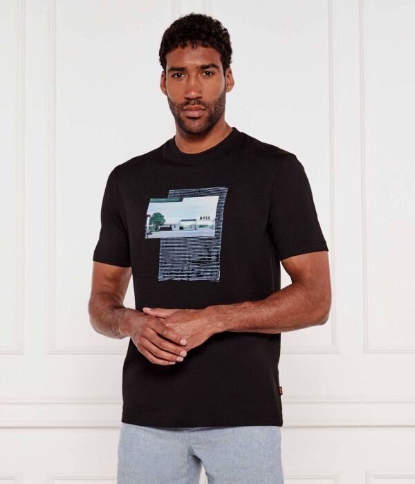 

Футболка te_ontheway Regular fit Boss Orange, черный