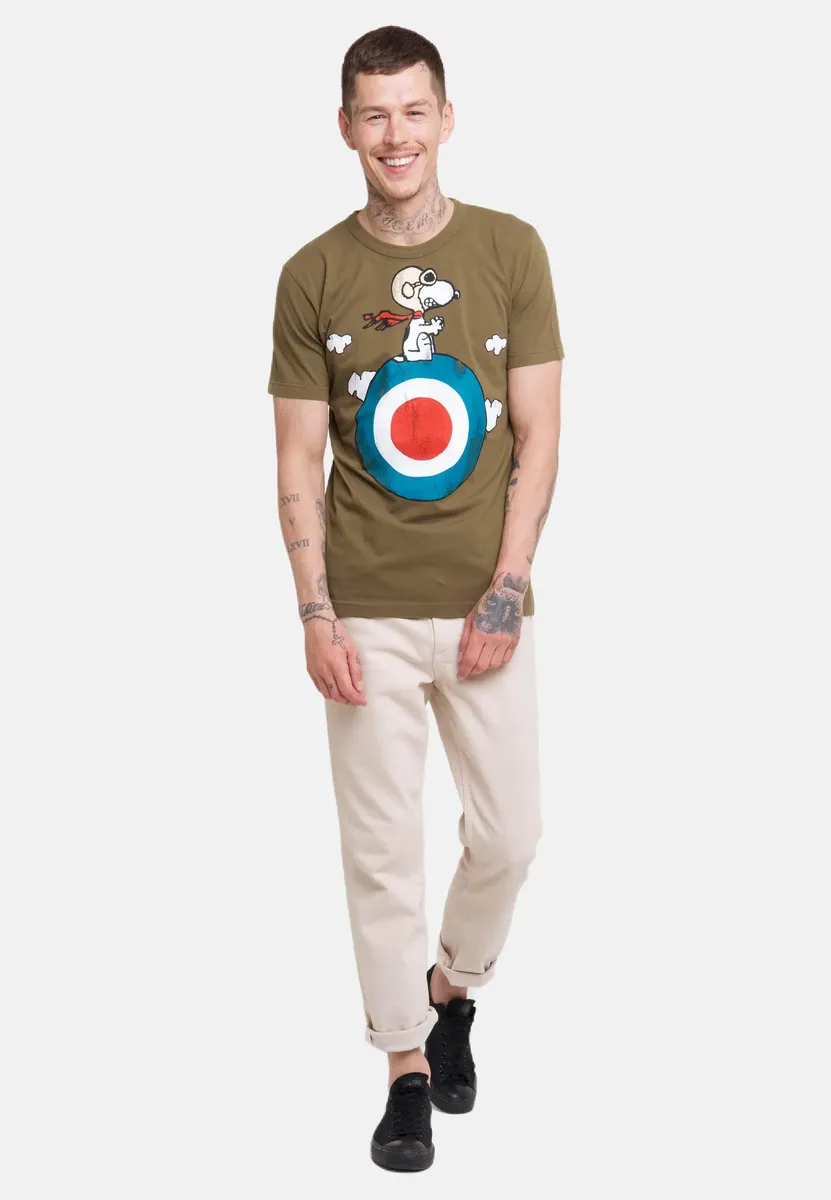 

Футболка Logoshirt "Peanuts - Snoopy", с лицензионным принтом, зеленый
