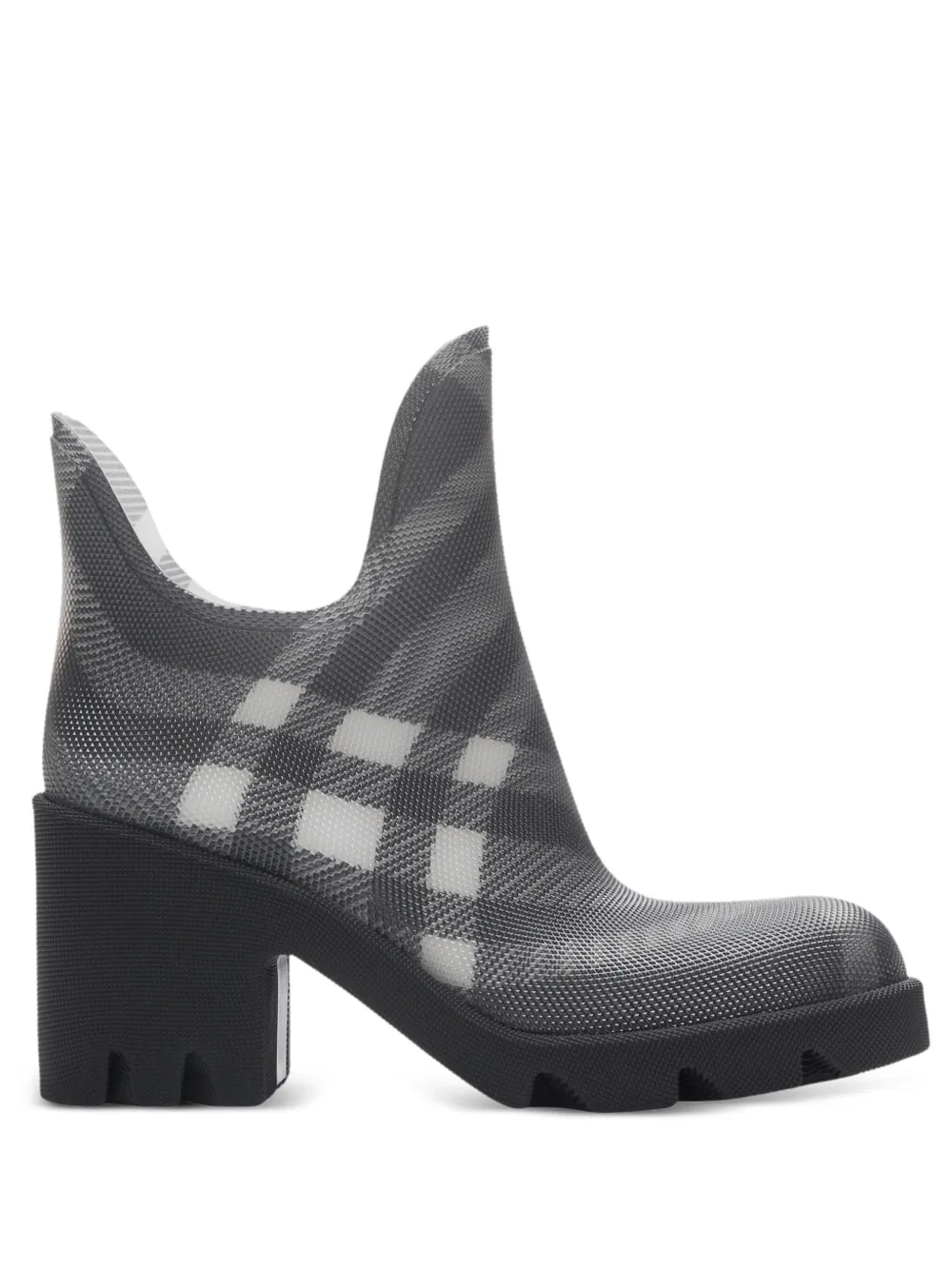 Ботинки Marsh в клетку BURBERRY, серый