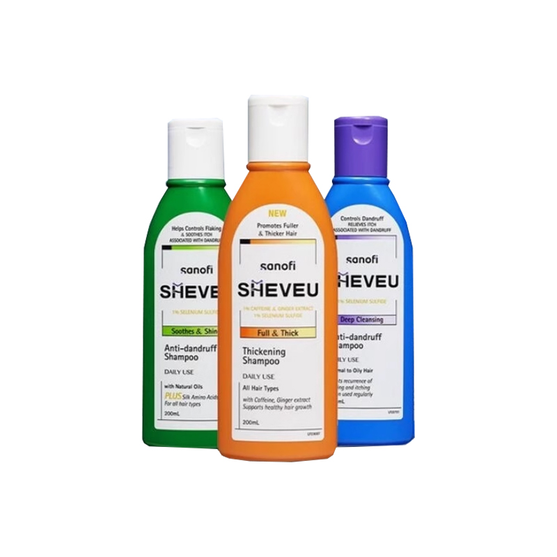 

Шампунь против перхоти для контроля жирности и восстановления, снятия зуда 200мл*2 SHEVEU