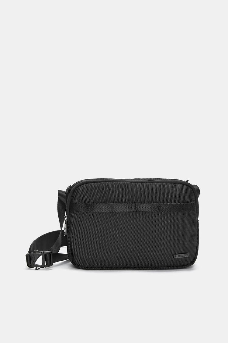 

Нейлоновая сумка через плечо Pull And Bear, черный