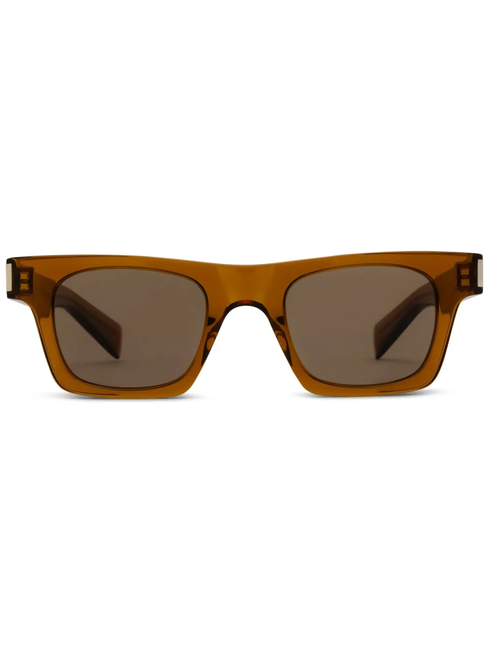 

Солнцезащитные очки с логотипом Saint Laurent Eyewear, коричневый