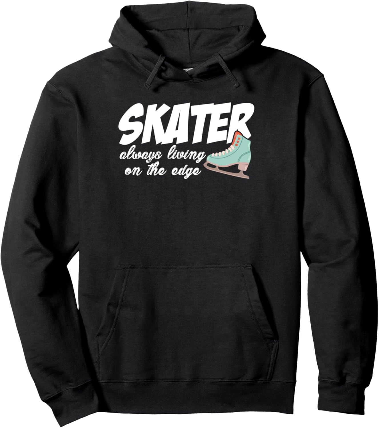 

Худи с надписью Skater Always Living On The Edge (Фигуристка, фигуристка, фигуристка, фигуристка) Ice Skating Gift Idea Ice Skater Figure Skating, черный