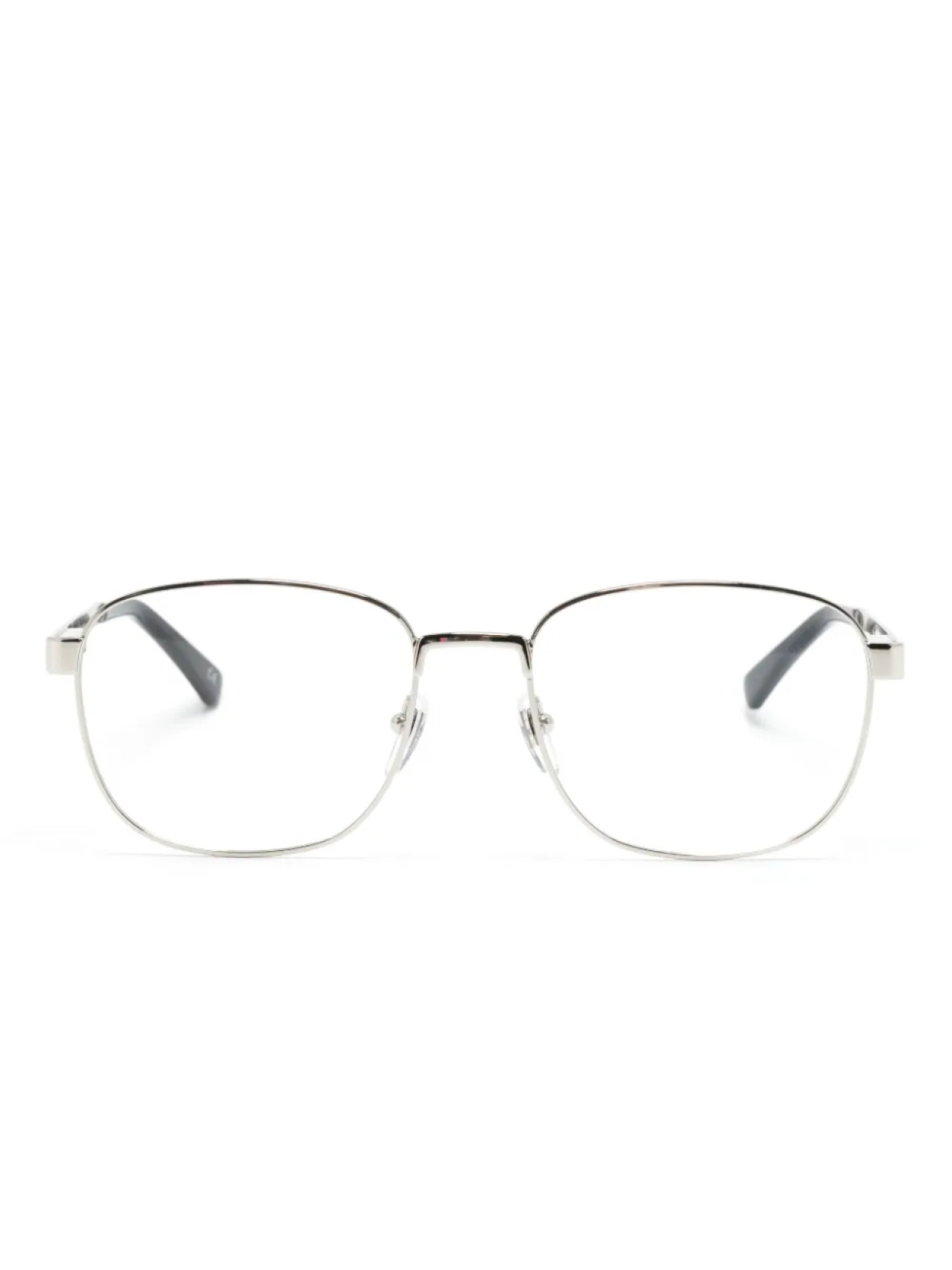 

Gucci Eyewear очки в квадратной оправе с логотипом, серебряный