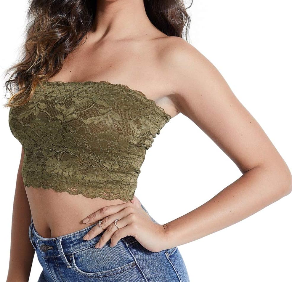 

GUESS Женский топ Nola с кружевной отделкой, Sergeant Green