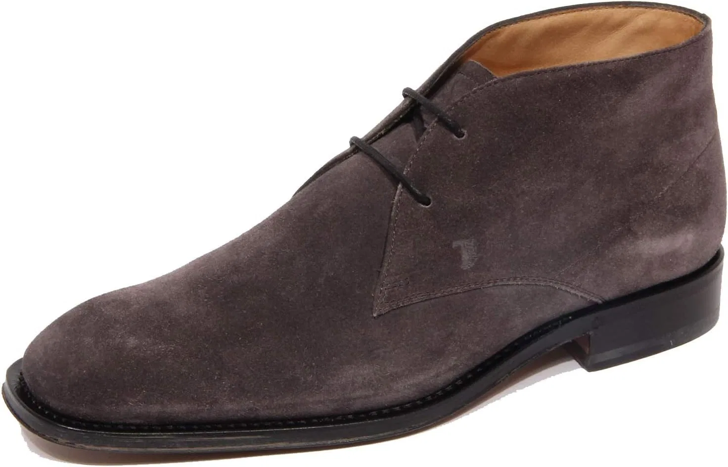 Мужские серые замшевые ботильоны Tod's G2326 polacchino uomo