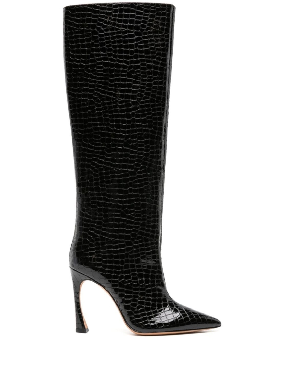 Alexandre Birman сапоги Kyra 100 с тиснением под крокодила, черный