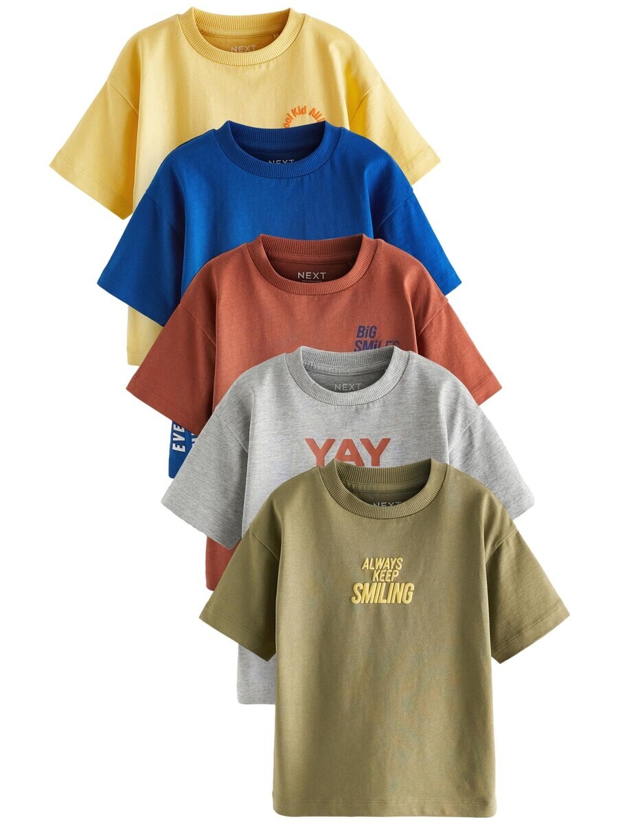 

Футболка Next Shirt, цвет blue/yellow/grey/khaki/rusty red