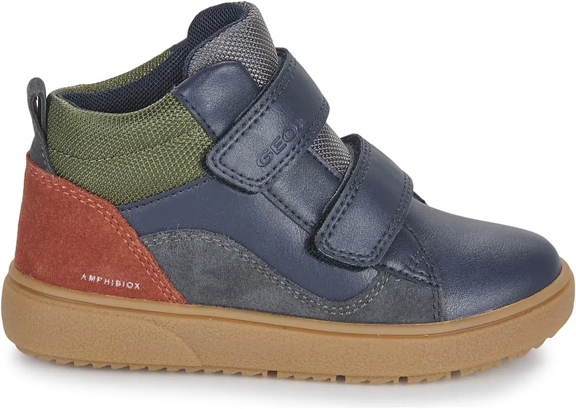 Кроссовки Geox Boys J Theleven Boy B Abx Trainers, Navy Dark Grey — фото 2