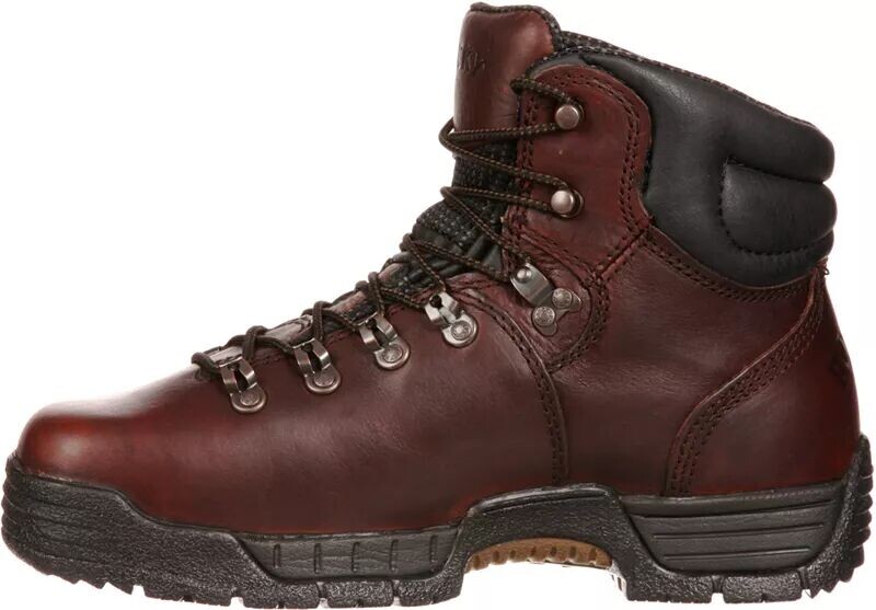 Мужские водонепроницаемые рабочие ботинки Rocky MobiLite 6 дюймов со стальным носком, коричневый — фото 3
