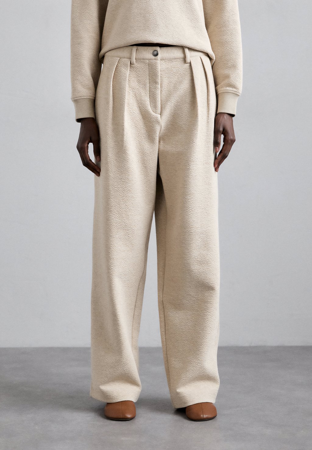 

Брюки TRISTAN PANT IN CLOQUE Proenza Schouler White Label, песочный