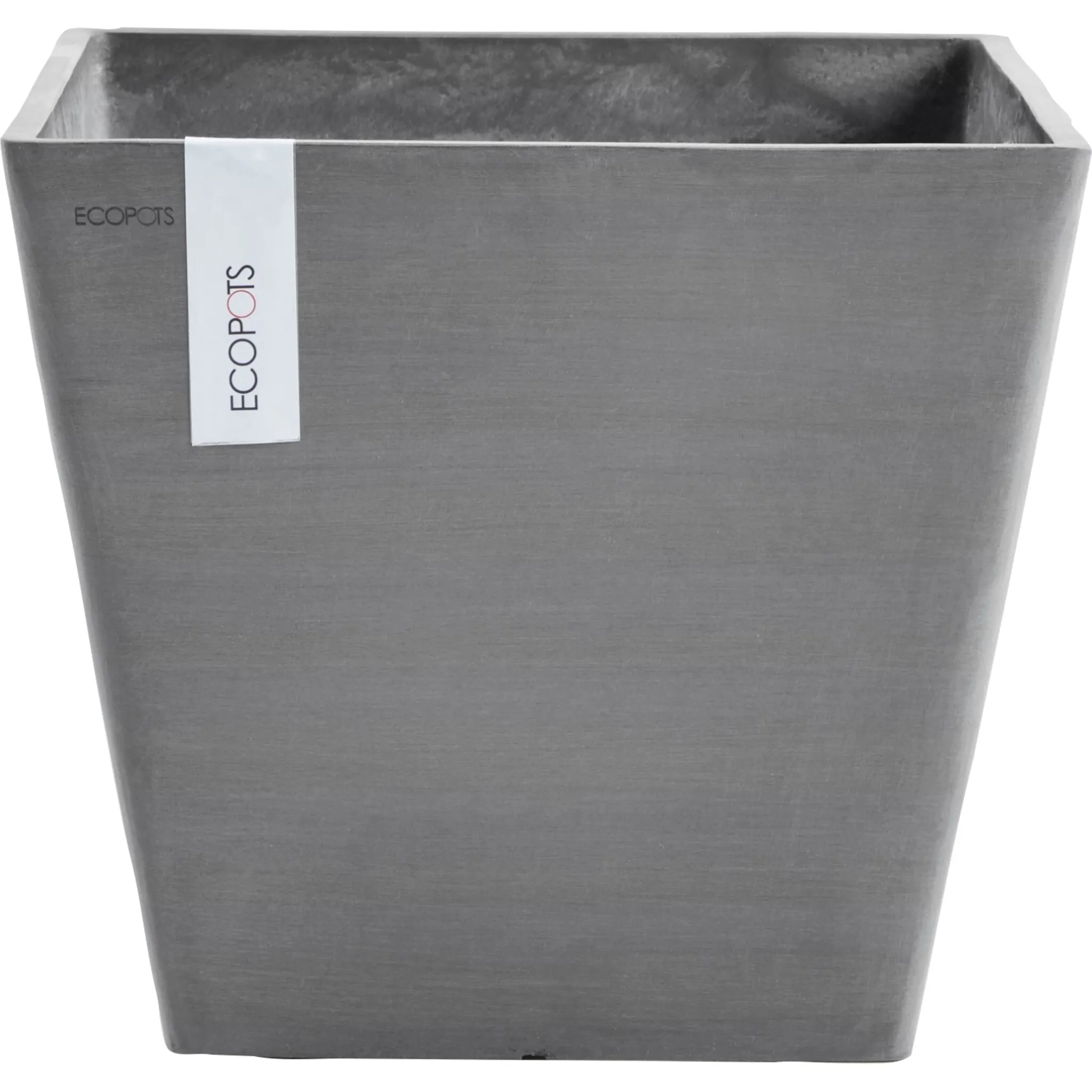 

Цветочный горшок ECOPOTS «ROTTERDAM Grey», ШxГxВ: 30x30x26 см, серый