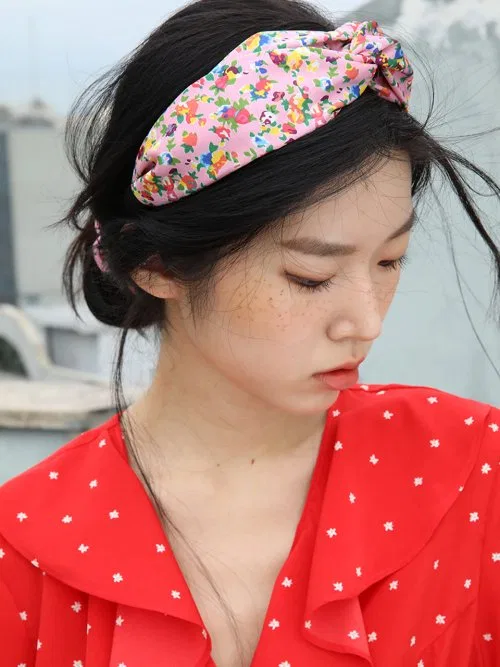 Повязка на голову Sharon Flower Hairband_Pink — фото 2