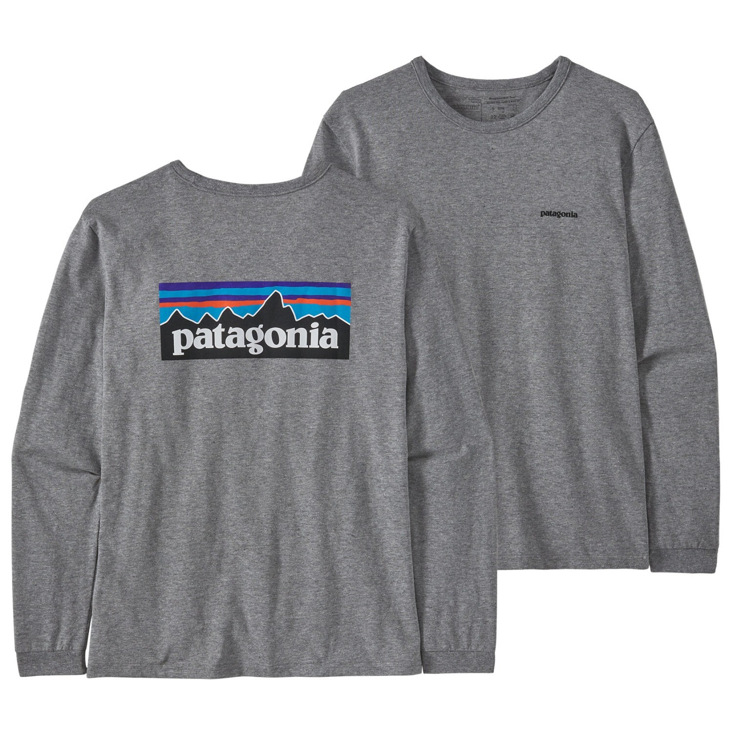 

Лонгслив Patagonia L/S P-6 Logo Responsibili-Tee, цвет Gravel Heather