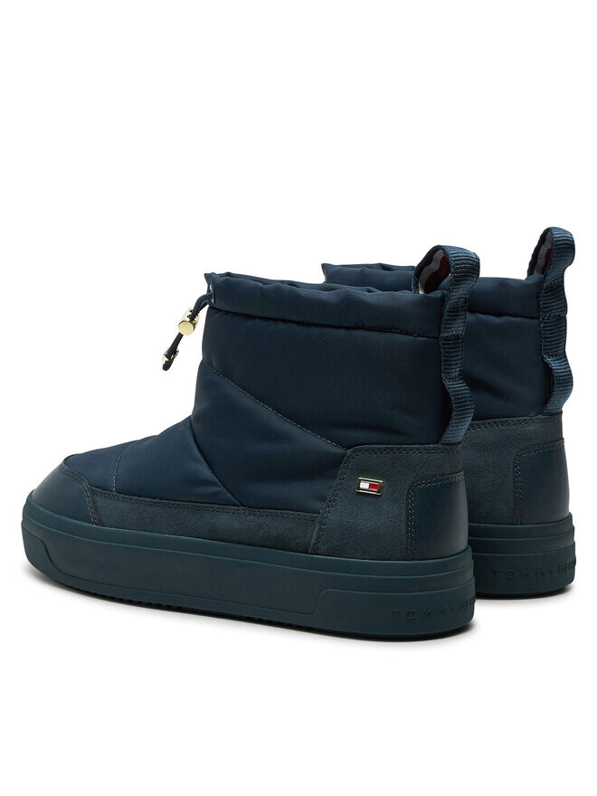 Зимние ботинки Tommy Hilfiger Botas de nieve Flag Nylon Mini Snowboot FW0FW08334, темно-синий — фото 3