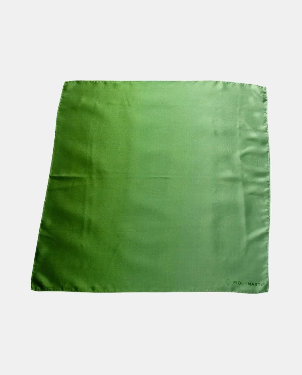

Шелковый платок зеленого цвета с переходом к светло-зеленому Fio de Martié