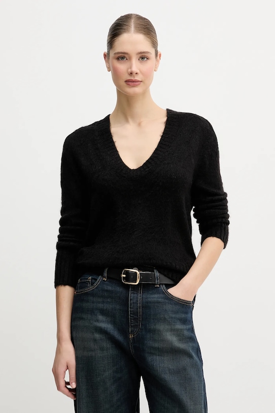 

Мохеровый свитер United Colors of Benetton, черный