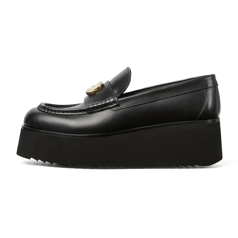 GUCCI Лоферы женские 5,5 см, черные