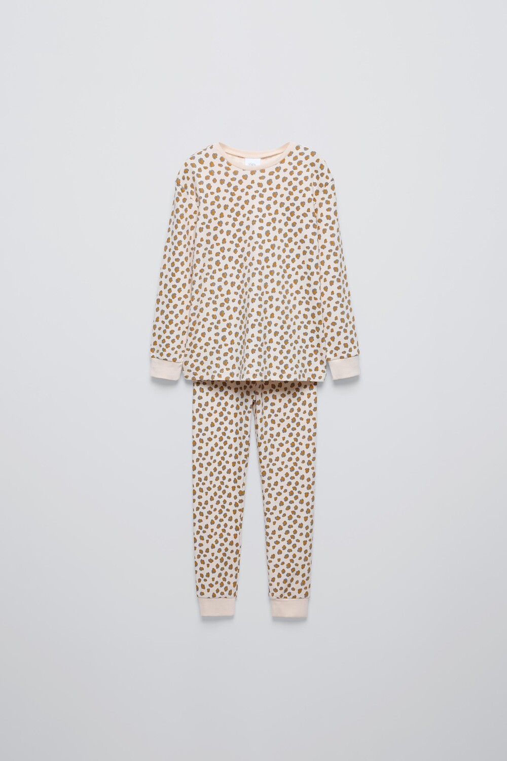 

6-14 лет/пижама с животным принтом ZARA, кэмел