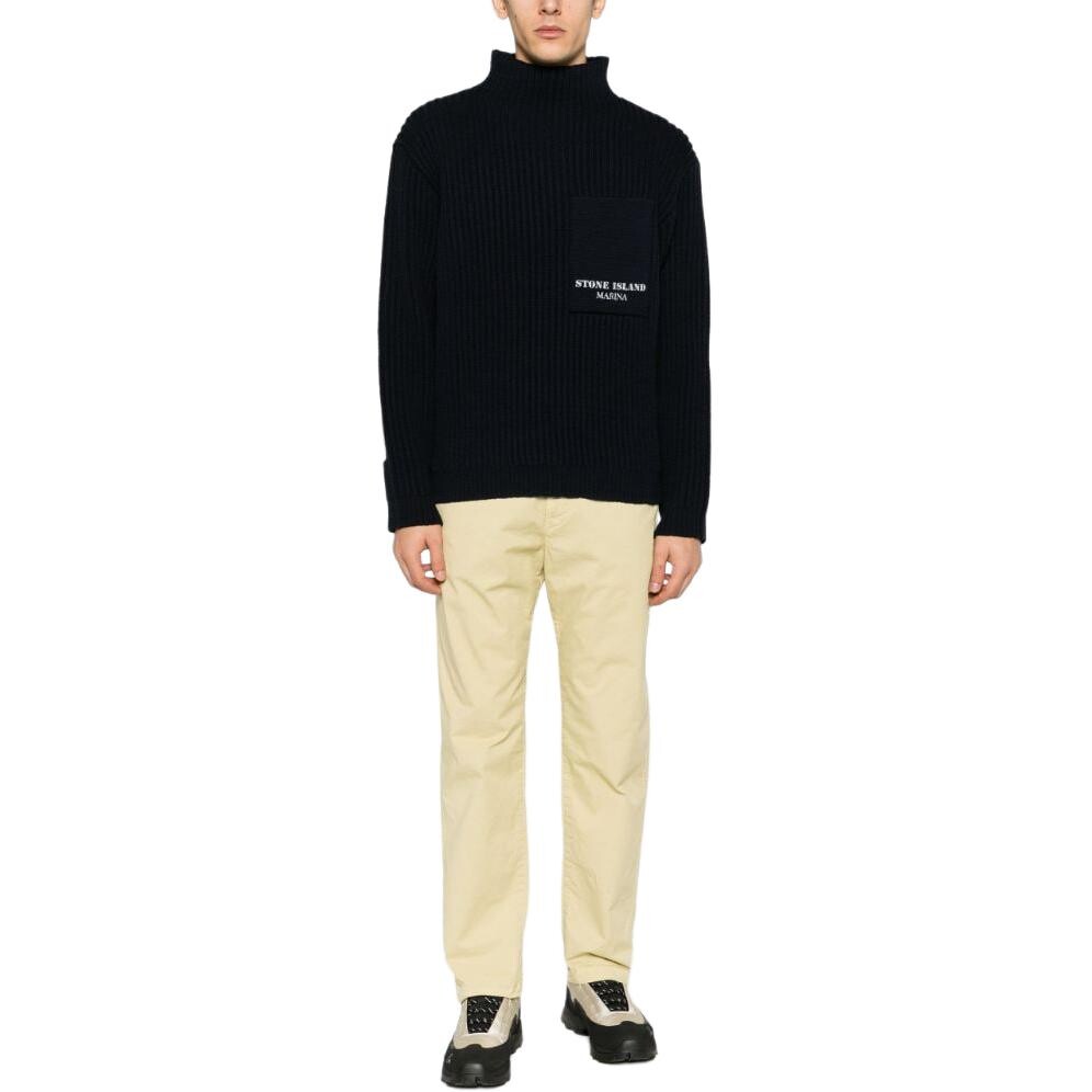 Повседневные брюки мужские цвета хаки Stone Island, хаки — фото 2