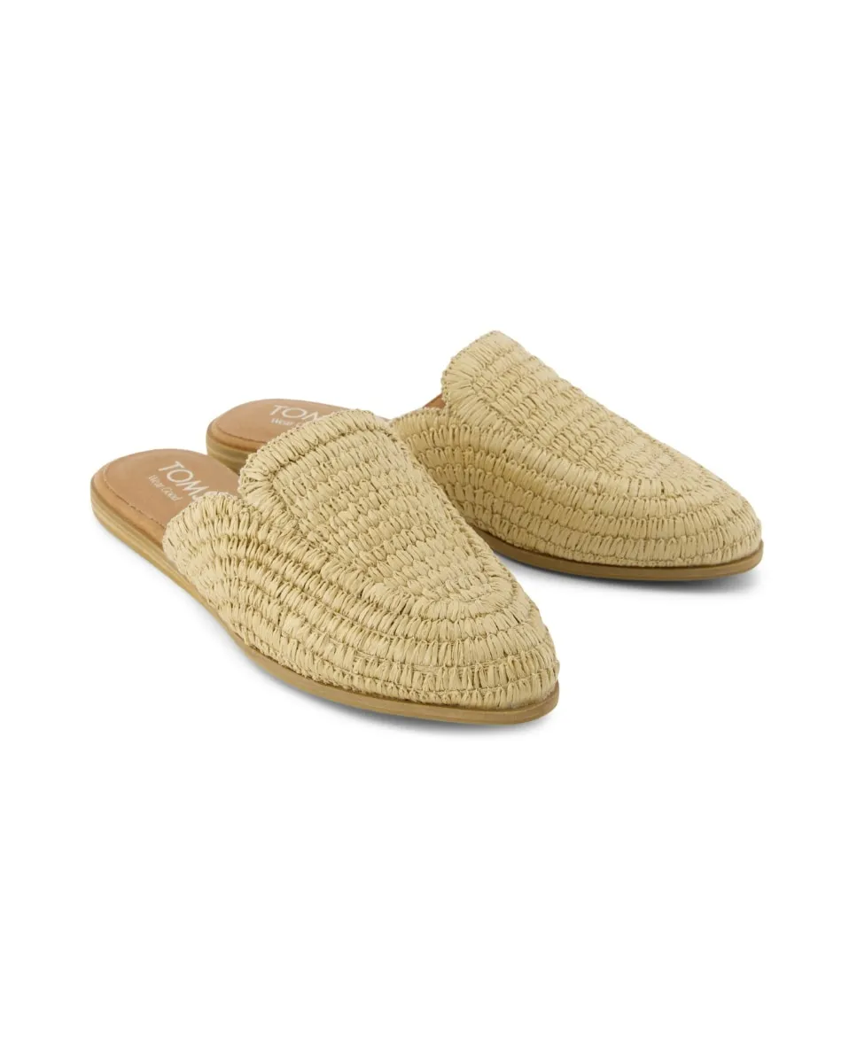 Женские мюли Jade из плетеной рафии Toms, коричневый — фото 2