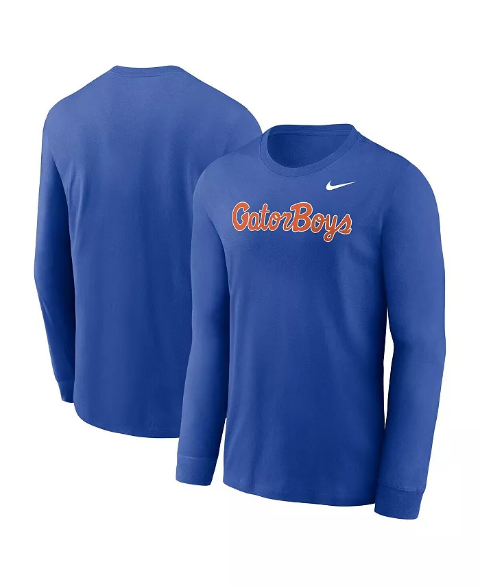

Мужская футболка с длинным рукавом Royal Florida Gators Gator Boys Nike