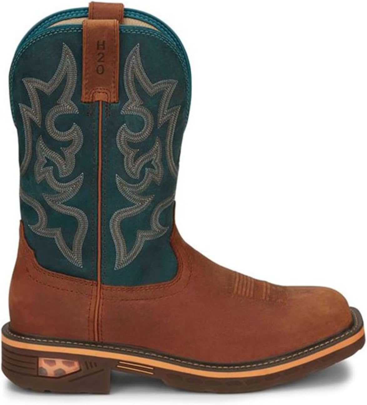 Мужские ботинки Justin Boots CR4007 Resistor 11 водонепроницаемые, бирюзовый — фото 2