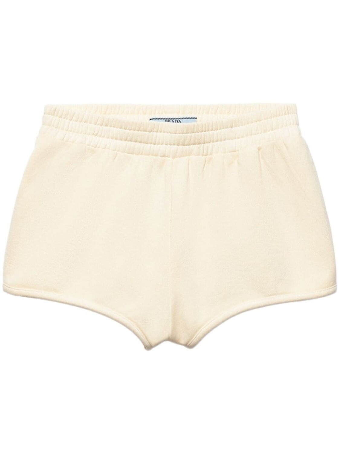 

Prada шорты из флиса с логотипом, желтый